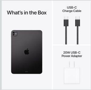 Apple iPad Pro 11-inch (M5): Ultra Retina XDR Display, 256GB, Landscape 12MP Front Camera/12MP Back Camera, LiDAR Scanner, Wi-Fi 7 with Apple N1, Face ID, All-Day Battery Life — Space Black